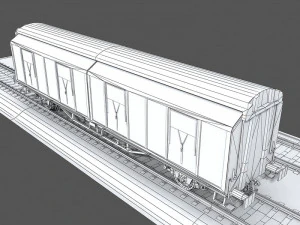 goods wagon 1 3D Model