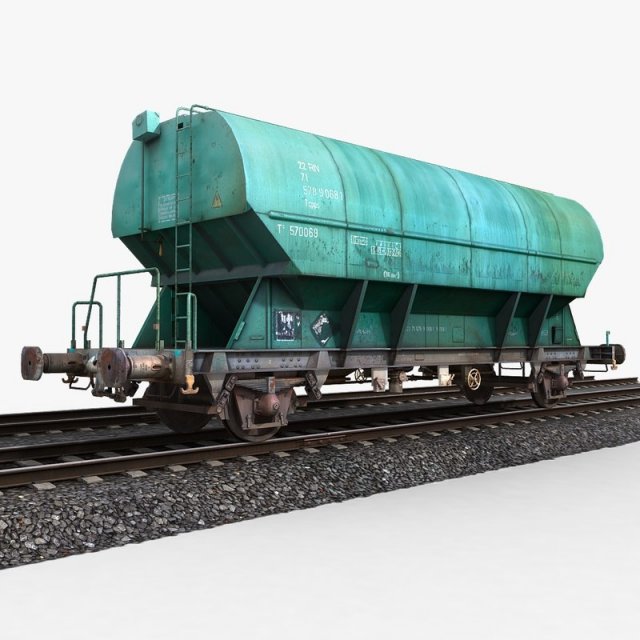 hopper wagon 1 Modello 3D .c4d .max .obj .3ds .fbx .stl .blend 