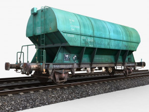 hopper wagon 1 3D Model