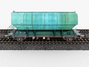 hopper wagon 1 Modello 3D