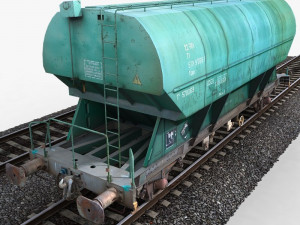 hopper wagon 1 Modello 3D