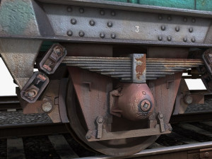 hopper wagon 1 Modello 3D