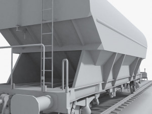 hopper wagon 1 Modello 3D