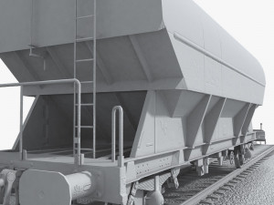 hopper wagon 1 Modello 3D