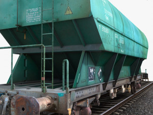 hopper wagon 1 Modello 3D