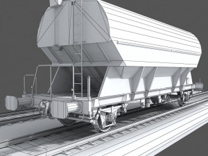 hopper wagon 1 Modello 3D