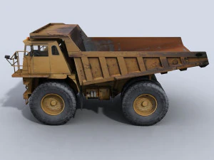 camion minier 1 Modèle 3D