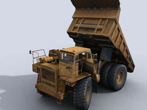 camion minier 1 Modèle 3D