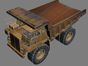 camion minier 1 Modèle 3D