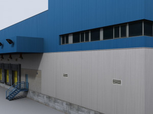 modular logistics building 1 3D 모델