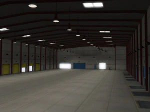 modular logistics building 1 3D Model