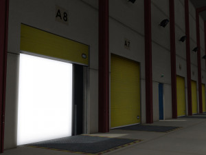modular logistics building 1 3D 모델