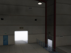 modular logistics building 1 3D 모델