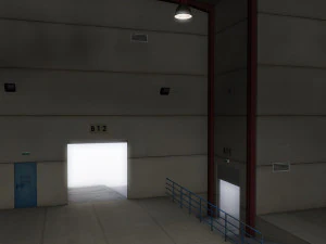 modular logistics building 1 3D Model