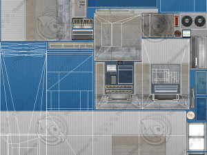 modular logistics building 1 3D 모델