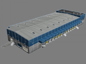 modular logistics building 1 3D 모델