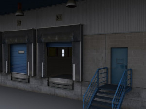 modular logistics building 1 3D 모델