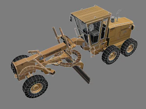 motor grader 1 3D Model