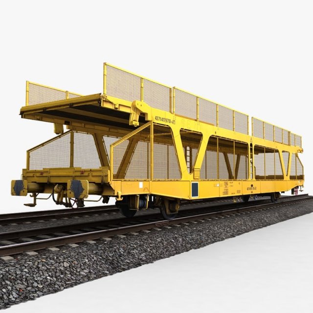 car transporter wagon Modèle 3D .c4d .max .obj .3ds .fbx .stl .blend 