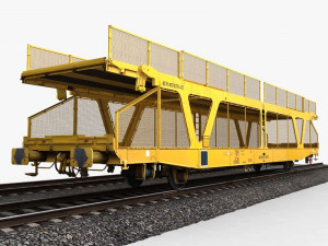 car transporter wagon Modelo 3D