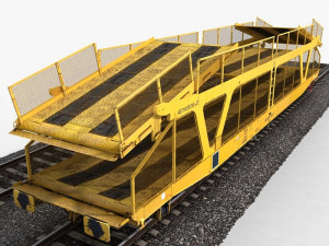 car transporter wagon Modèle 3D