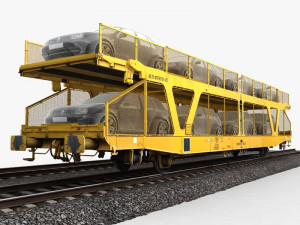 car transporter wagon Modèle 3D