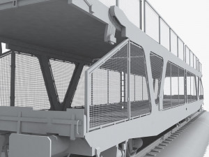 car transporter wagon Modèle 3D