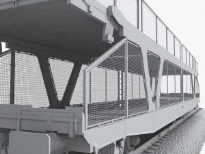 car transporter wagon Modèle 3D