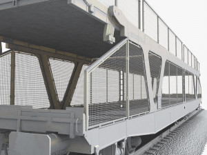 car transporter wagon Modèle 3D