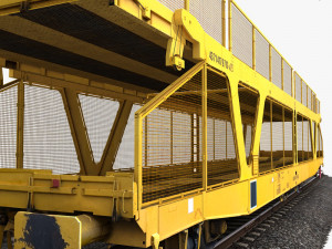car transporter wagon Modèle 3D