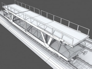 car transporter wagon Modèle 3D
