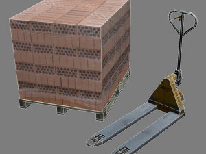 pallet jack 1 3D Model