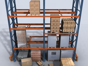 pallet rack 1 3D Модель