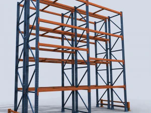 pallet rack 1 3D Model
