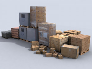 pallet rack 1 3D Модель