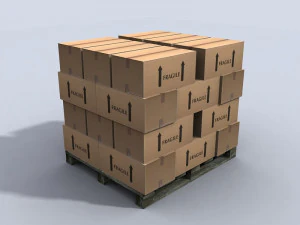 pallet rack 1 3D Model