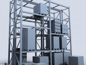 pallet rack 1 3D Модель