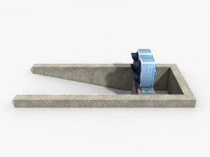 railway dwarf traffic light 1 3D Model