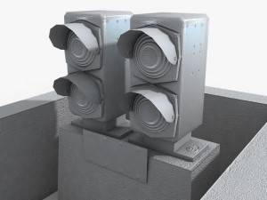 railway dwarf traffic light 1 3D 模型