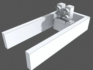railway dwarf traffic light 1 3D Model