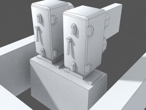 railway dwarf traffic light 1 3D 模型