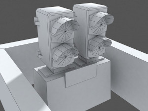railway dwarf traffic light 1 3D 模型