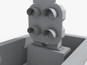 railway dwarf traffic light 2 3D Model