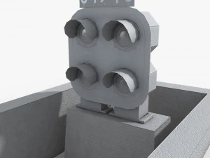 railway dwarf traffic light 2 3D Model