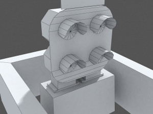 railway dwarf traffic light 2 3D Model