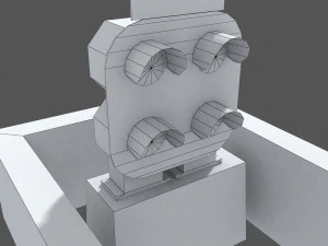 railway dwarf traffic light 2 3D Model