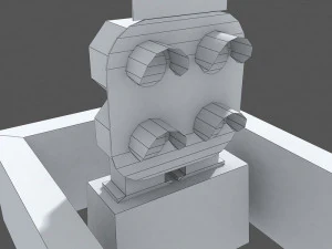 railway dwarf traffic light 2 3D Model
