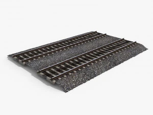 railway tracks 1 3D Model