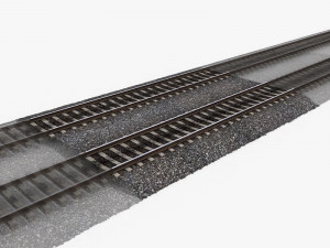 railway tracks 1 Modèle 3D