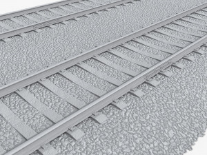 railway tracks 1 Modèle 3D
